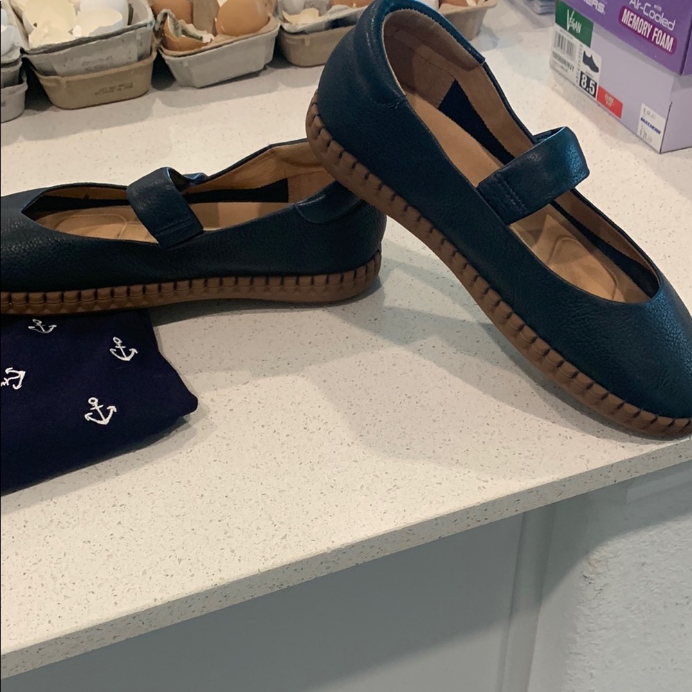 Blue Mary Janes Style and Rounded Toe - Picture 4 of 12